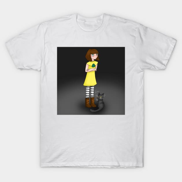 Fran Bow and Mr. Midnight T-Shirt by ceolsonart